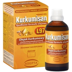 Asepta Kurkumisan L97 – lipofilowa formuła olejowa krople 10ml cena 33,30zł