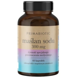 Primabiotic Maślan sodu 300 mg 60kapsułek cena 39,90zł