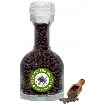 Pieprz czarny ziarnisty z młynikiem 137 g  Sela Pepper cena 29,90zł