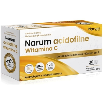 Narum Acidofilna Witamina C 1000mg 30saszetek cena 89,90zł