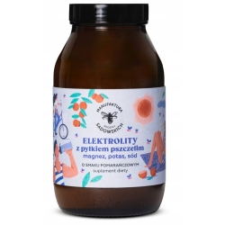 Elektrolity z pyłkiem pszczelim o smaku pomarańczowym 390g Pasieka Sadowskich cena 84,90zł