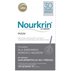 Nourkrin Man Proteoglikany na porost włosów dla mężczyzn 60tabletek cena 239,00zł