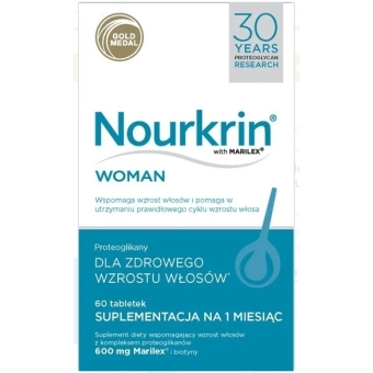 Nourkrin Woman na włosy 60tabletek cena 227,90zł