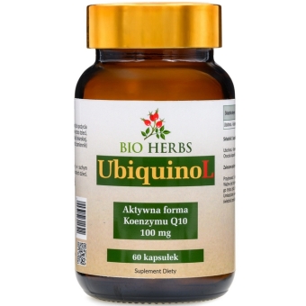 Bio Herbs UbiquinoL koenzym Q10 100mg 60kapsułek cena 105,90zł