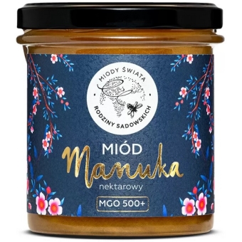 Miód Manuka MGO 500+ 450g Pasieki Rodziny Sadowskich cena 349,50zł