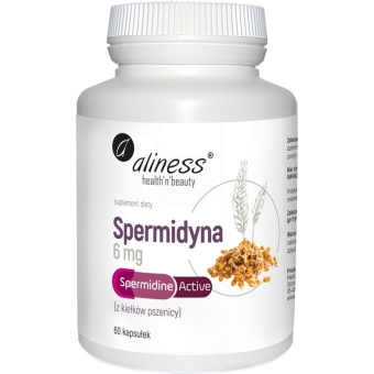 Aliness Spermidyna Active 6mg 60kapsułek cena 89,00zł