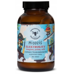 Miodziś Elektrolity dla dzieci o smaku truskawkowym 80g Pasieka Rodziny Sadowskich cena 42,50zł
