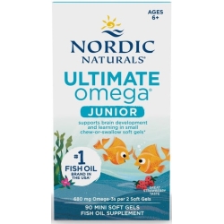Nordic Naturals Ultimate Omega Junior 680mg (Kwasy omega-3 TRUSKAWKA) 90kapsułek cena 120,50zł
