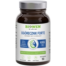 Biowen Ogórecznik Forte 1050mg 90kapsułek cena 76,99zł