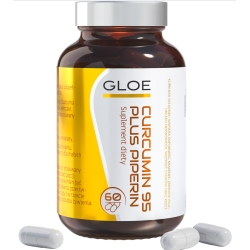 GLOE Curcumin 95 plus piperin kurkuma z piperyną 60kapsułek cena 69,00zł