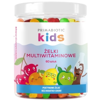 Primabiotic Multiwitamina Kids żelki 60sztuk cena 49,00zł