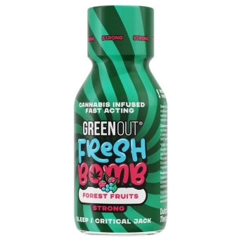 Shot konopny Green Out Fresh Bomb Forest Fruits STRONG 100ml Dutch Therapy cena 69,00zł