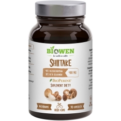 Biowen Ekstrakt Shiitake (Twardzik jadalny) 400mg 90kapsułek cena 75,99zł