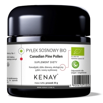 Kenay Pyłek sosnowy BIO Canadian Pine Pollen proszek 30g cena 186,90zł