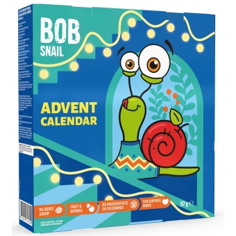 Kalendarz adwentowy przekąski i galaretki owocowe z zabawkami 176g Bob Snail cena 51,99zł