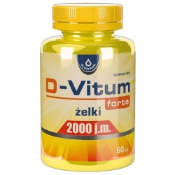 D-Vitum Forte 2000j.m. żelki 60sztuk Oleofarm PROMOCJA cena 23,90zł