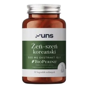 UNS Żeń-szeń koreański + Bioperine 90kapsułek cena 78,94zł