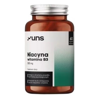UNS Witamina B3 niacyna 60kapsułek cena 38,90zł