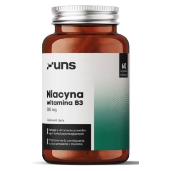 UNS Witamna B3 Niacyna 500 mg 60 kapsułek cena 39,00zł