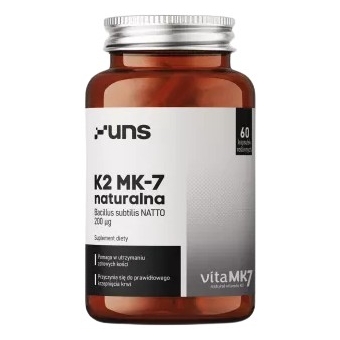 UNS Naturalna Witamina K2-MK7 60kapsułek cena 52,95zł