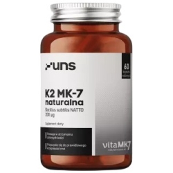 UNS Naturalna Witamina K2-MK7 60kapsułek cena 52,95zł