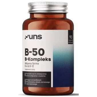 UNS Witamina B-50 B komplex 90 kapsułek cena 59,00zł