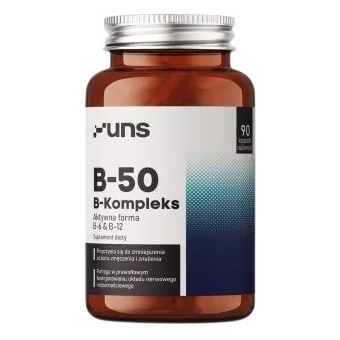 UNS Witamina B-50 B-Complex 90kapsułek cena 54,90zł