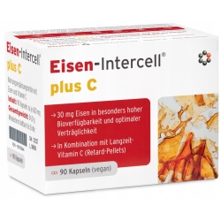 Dr Enzmann Eisen-Intercell plus C Żelazo z witaminą C 90kapsułek cena 153,00zł