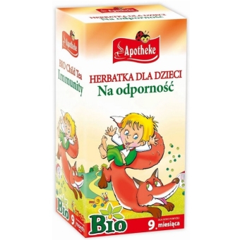 Herbatka Dla Dzieci DZIKA RÓŻA I ROKITNIK BIO 20 x 1,5g Apotheke cena 6,20zł