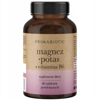 Primabiotic Potas+Magnez+ wit. B6 60tabl. cena 31,90zł