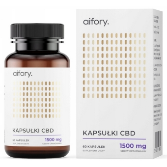 Aifory CBD 1500mg 60kapsułek cena 69,00zł