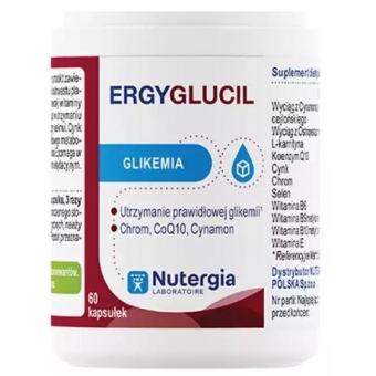 Nutergia Ergyglucil 60kapsułek cena 85,00zł