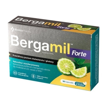 Xenico Bergamil Forte 30kapsułek cena 37,90zł