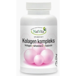 Natvita Kolagen+Hialuron+WitC 280tabletek cena 58,90zł