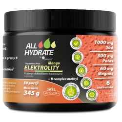 Aliness ALLHydrate Elektrolity Mango + B complex 345g cena 59,90zł