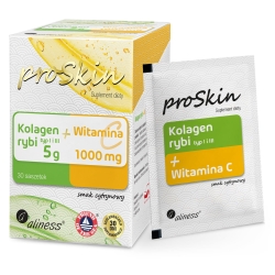Aliness Kolagen rybi 5g + Witamina C 1000mg Compelx 30saszetek cena 109,00zł