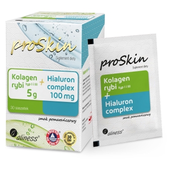 Aliness Kolagen Rybi 5g + Hialuron 100mg Complex 30saszetek cena 109,90zł