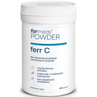 Formeds Powder Ferr C w proszku 43,2g cena 21,99zł