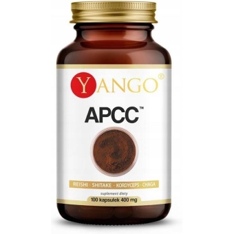 Yango APCC (reishi, kordyceps, shitake, chaga) 490 mg 100kapsułek cena 155,00zł