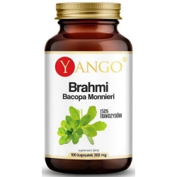 Yango Brahmi Bacopa Ekstrakt 50% Bakozydów 100kapsułek cena 40,90zł