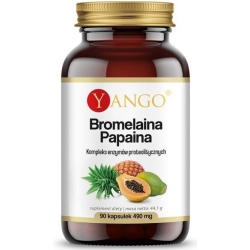 Yango Bromelaina + Papaina 90kapsułek cena 58,90zł