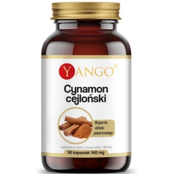 Yango Cynamon Cejloński 90kapsułek cena 25,35zł