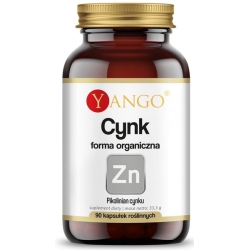 Yango Cynk Forma Organiczna 90kapsułek cena 25,45zł