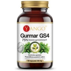 Yango Gurmar GS4 - 75% Kwasów Gymnemowych 60kapsułek cena 45,90zł