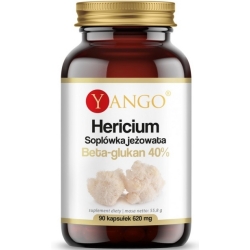 Yango Hericium Soplówka Jeżowata 40% Beta-Glukan 90kapsułek cena 92,80zł
