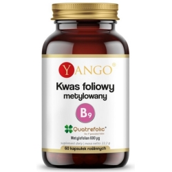 Yango Kwas Foliowy Metylowany Quatrefolic 60kapsułek cena 36,75zł