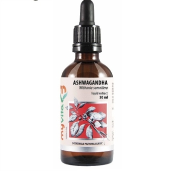 MyVita ashwagandha liquid extract krople 50 ml cena 34,00zł