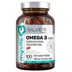 MyVita Silver Pure 100% Omega 3 Forte 100kapsułek cena 96,90zł