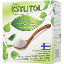 Ksylitol 1 kg Santini (karton, Finlandia) cena 56,49zł