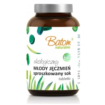 Młody jęczmień sok sproszkowany 500mg BIO 240 tabletek (120 g) Batom cena 101,85zł